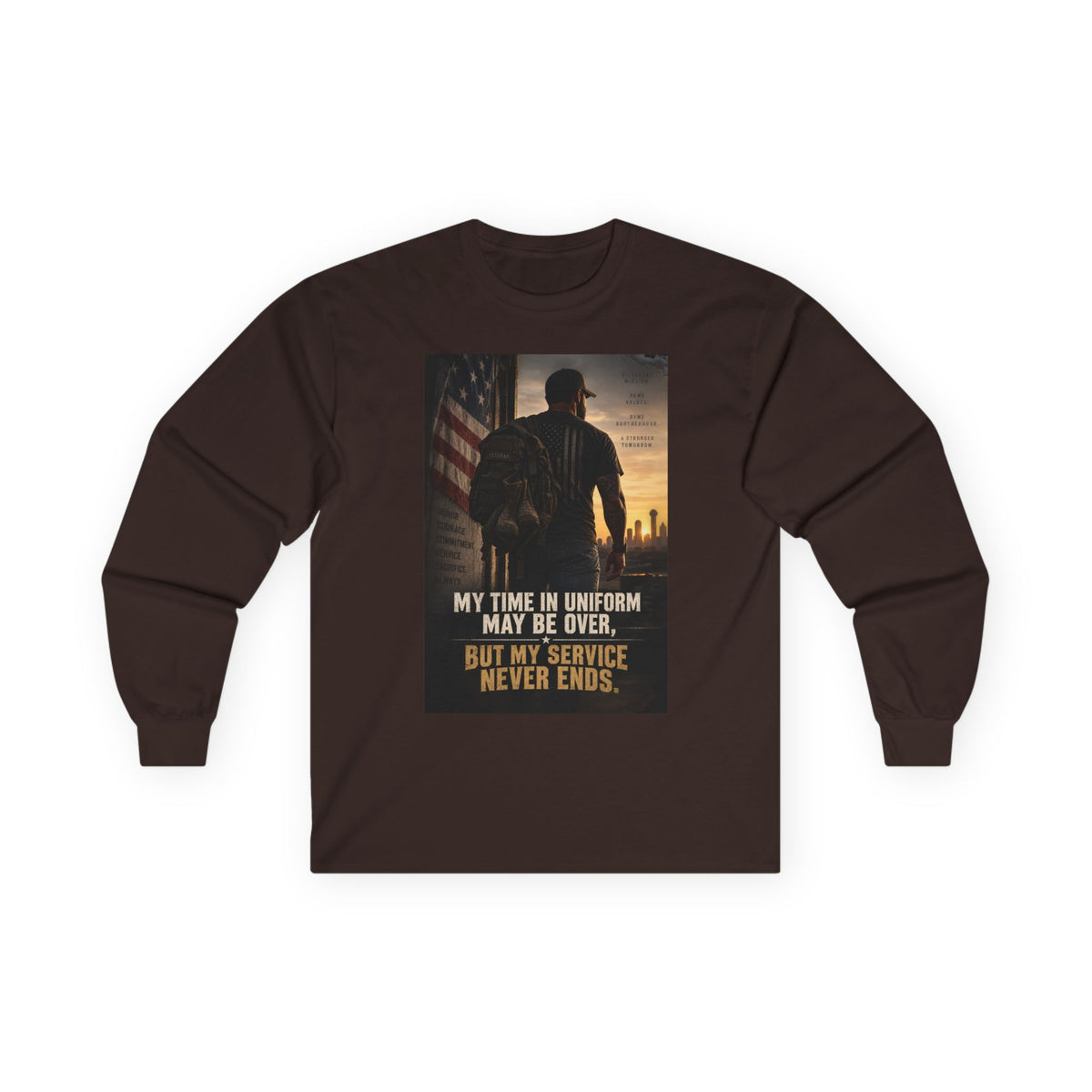 Service Never Ends - Unisex Ultra Cotton Long Sleeve Tee