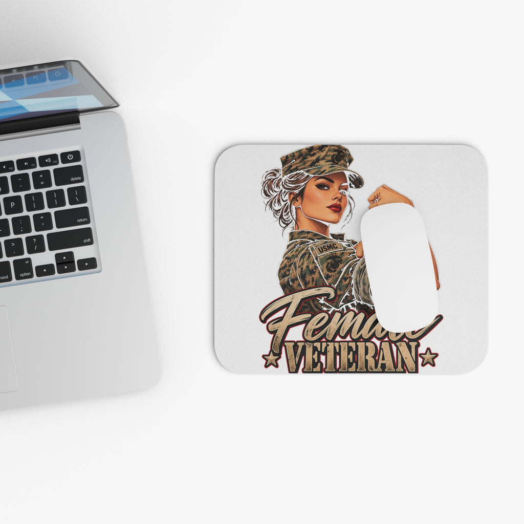 Female Veteran Pride - Mouse Pad