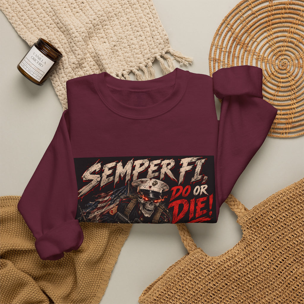 Semper Fi Do or Die - Crewneck Sweatshirt