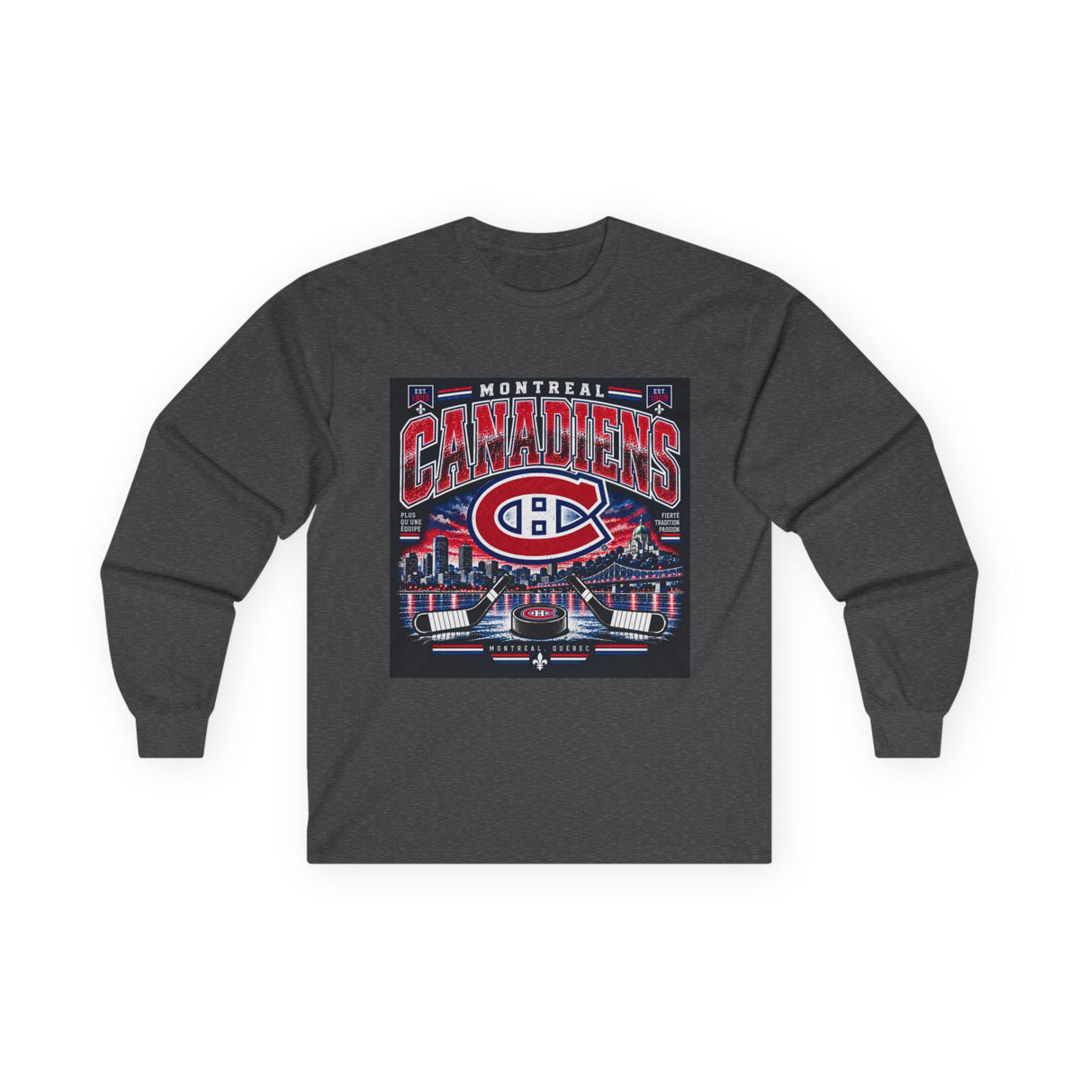 Montreal Canadiens Skyline - Unisex Ultra Cotton Long Sleeve Tee