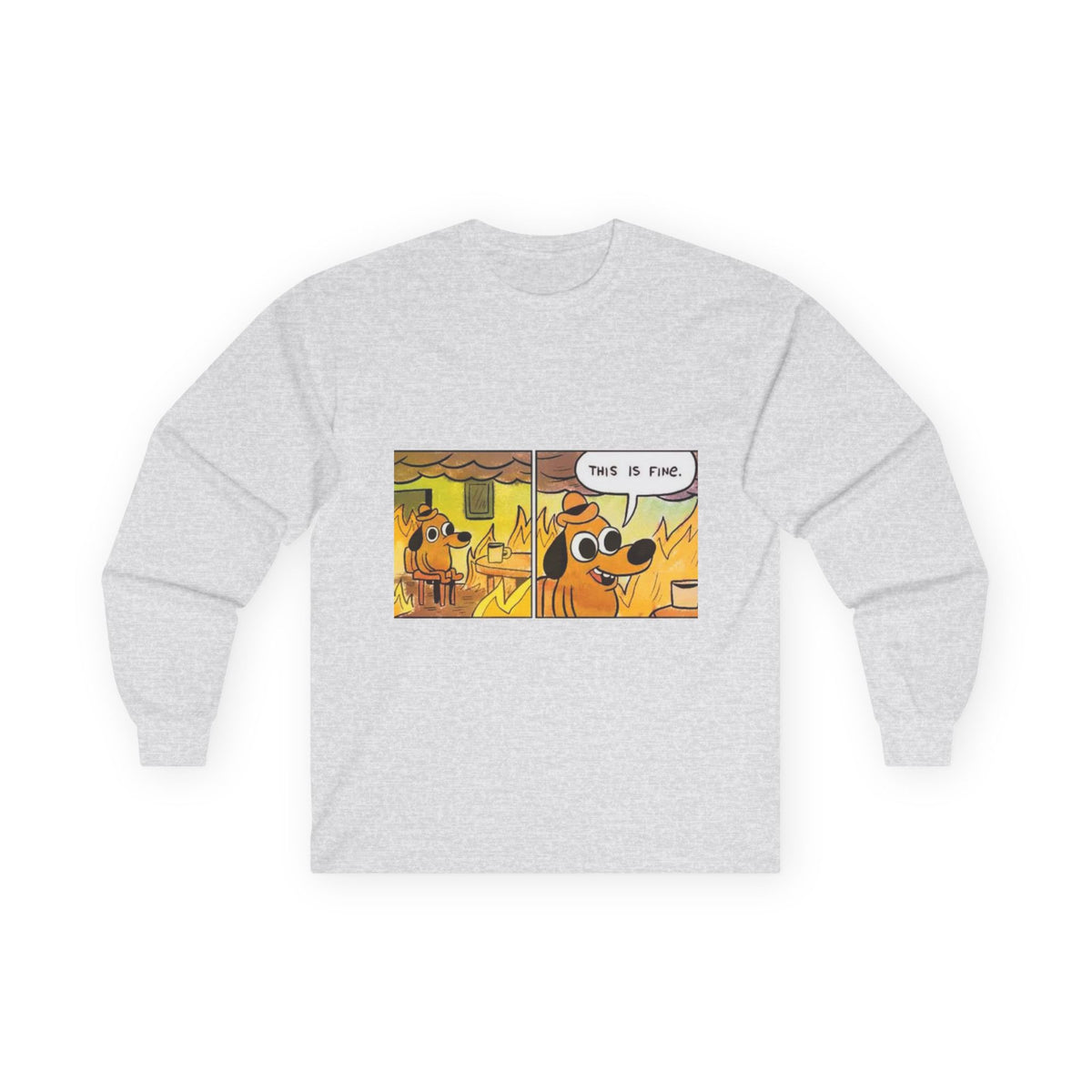 This Is Fine - Unisex Ultra Cotton Long Sleeve Tee