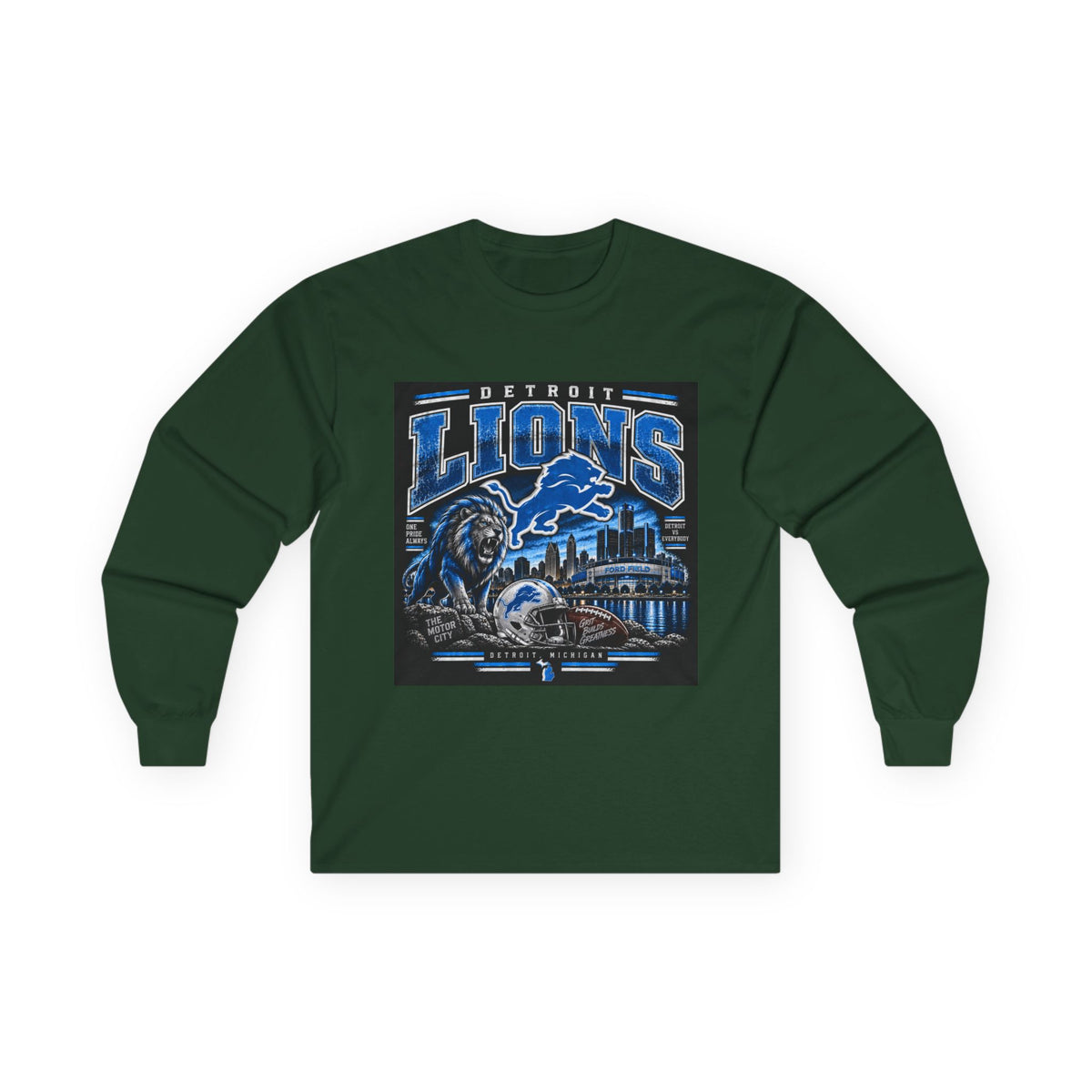 Detroit Lions Grit - Unisex Ultra Cotton Long Sleeve Tee