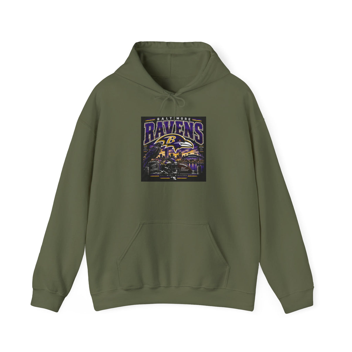 Baltimore Ravens Skyline Tee - Hoodie