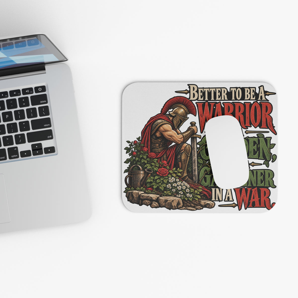Warrior In A Garden - Mouse Pad