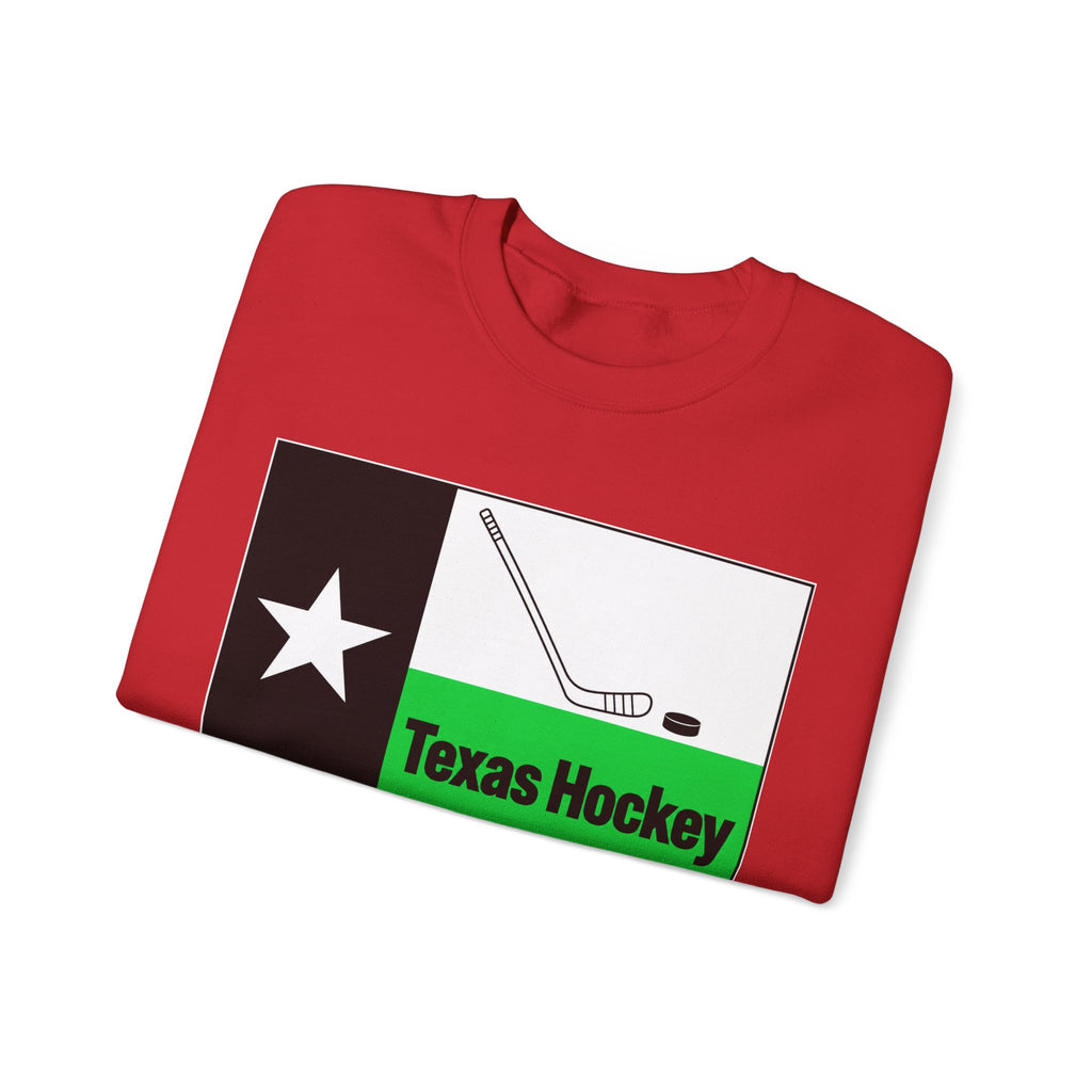 Texas Hockey Flag - Crewneck Sweatshirt