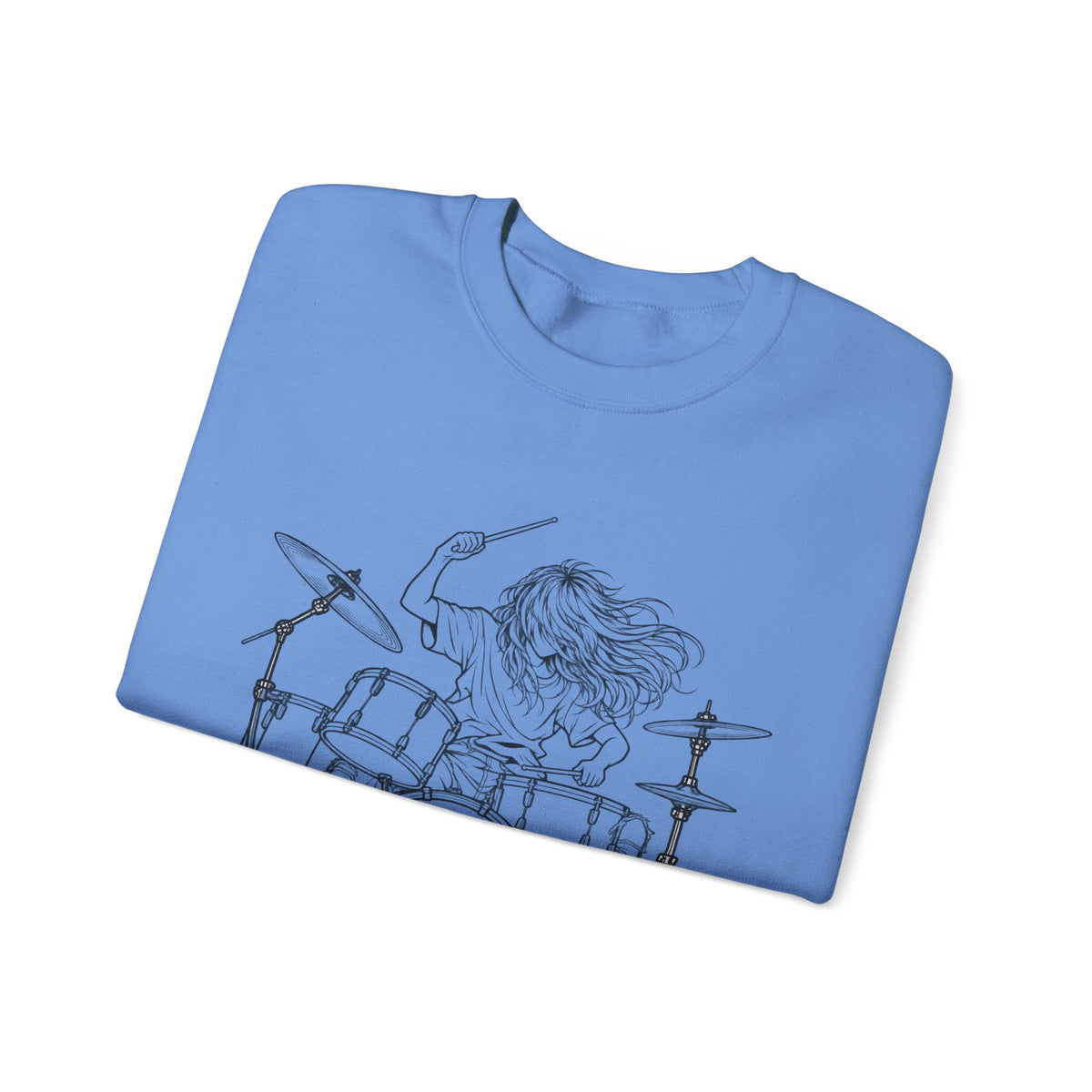 Drummer Sketch - Crewneck Sweatshirt