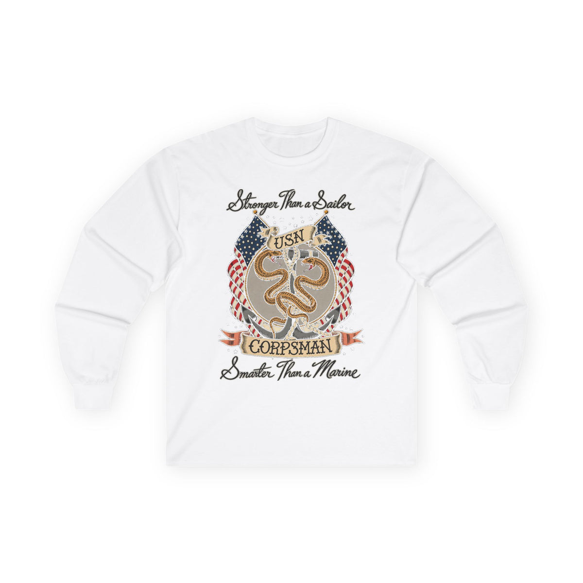Corpsman Pride Crest - Unisex Ultra Cotton Long Sleeve Tee