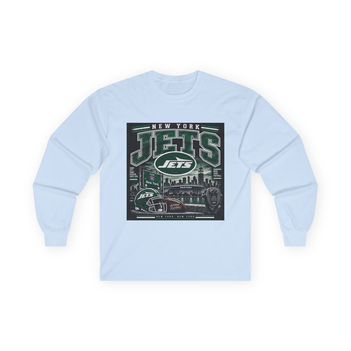 New York Jets Skyline - Unisex Ultra Cotton Long Sleeve Tee