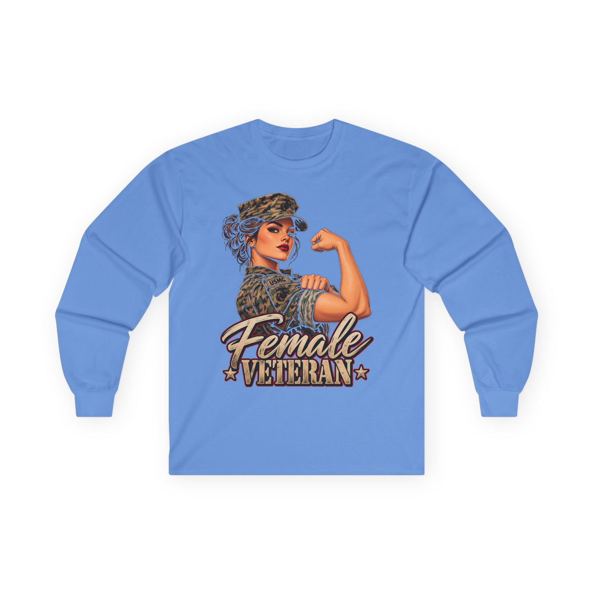 Female Veteran Pride - Unisex Ultra Cotton Long Sleeve Tee