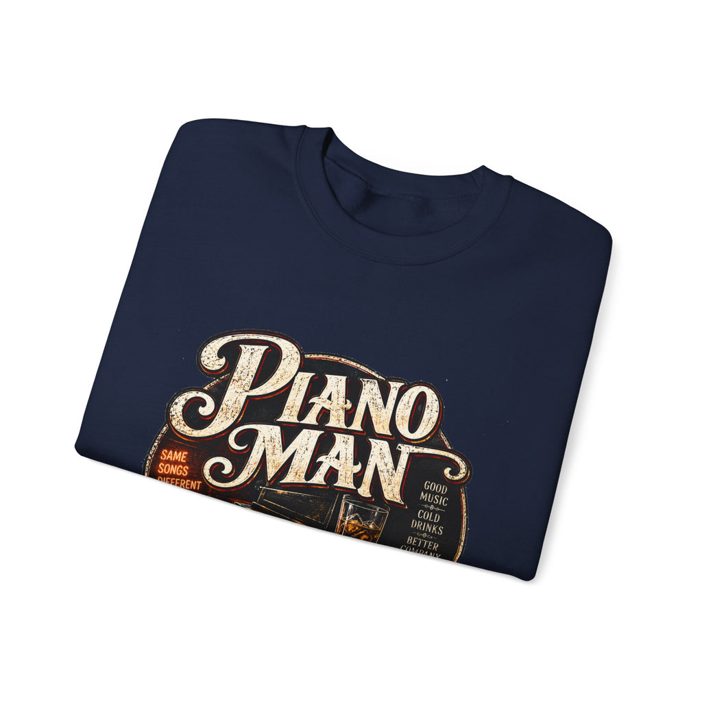 Piano Man Retro Bar - Crewneck Sweatshirt