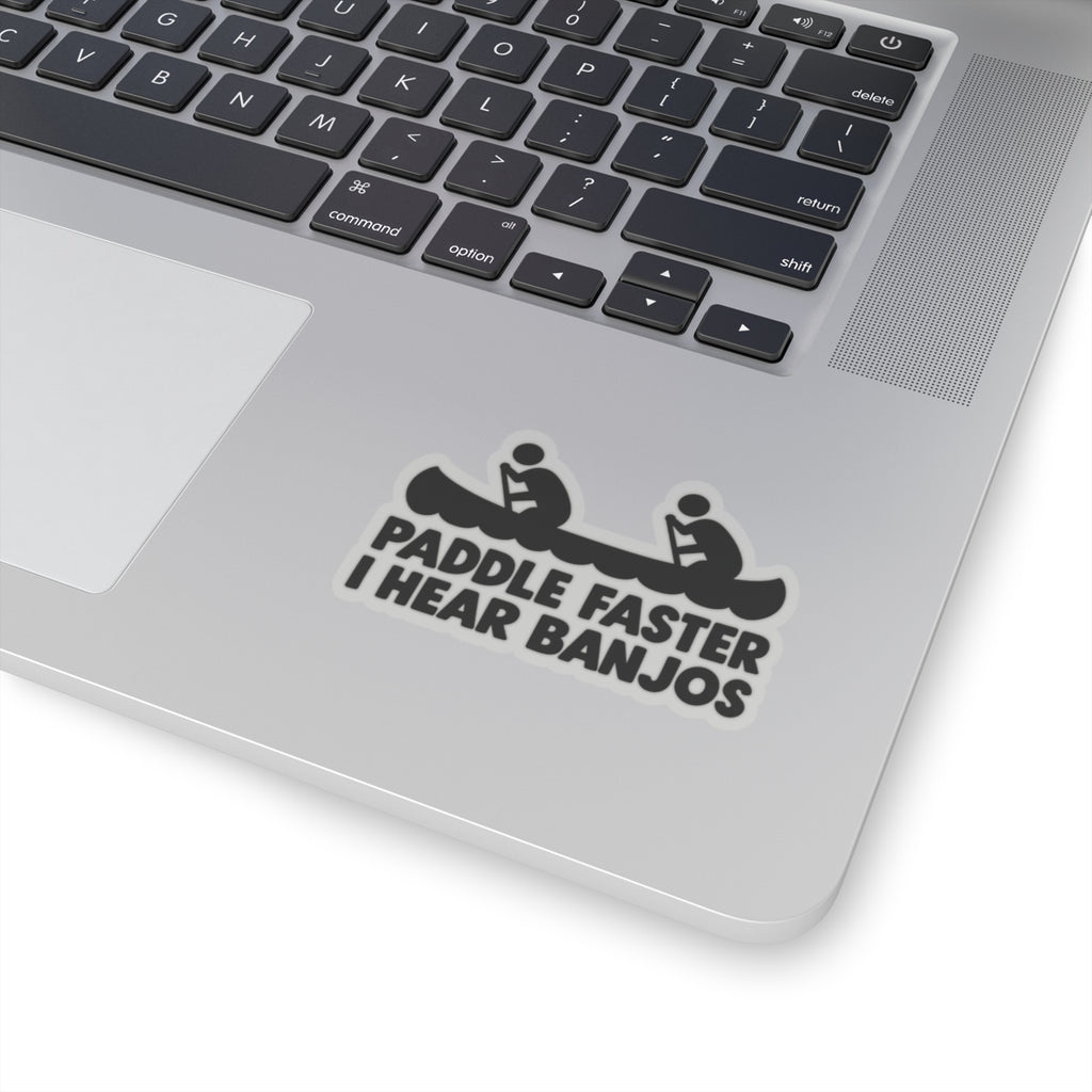 Paddle Faster Banjos - Kiss-Cut Sticker