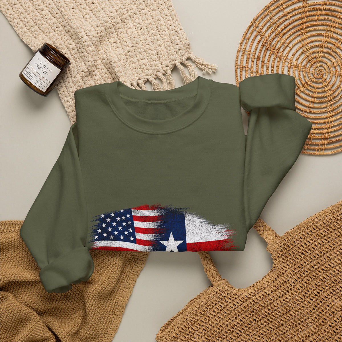 American by Birth, Texan by Choice - Crewneck Sweatshirt
