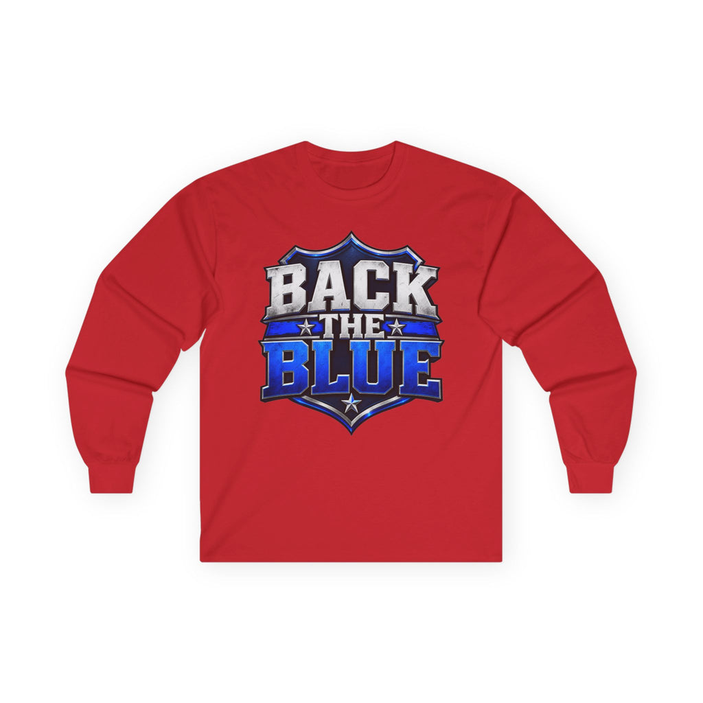 Back the Blue Shield - Unisex Ultra Cotton Long Sleeve Tee