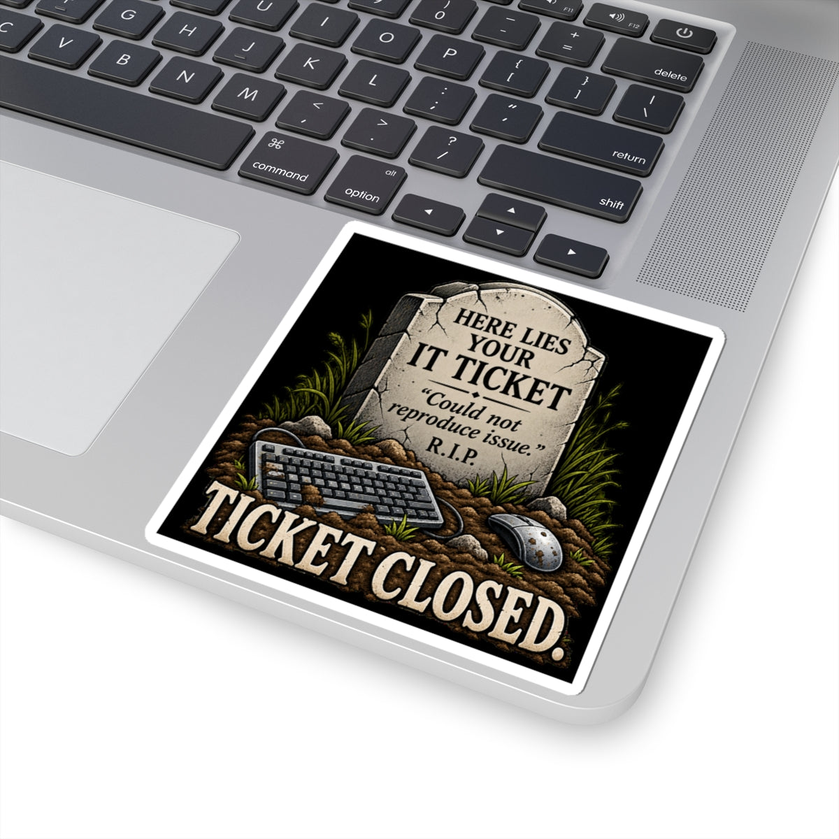 Ticket Closed - Kiss-Cut Sticker