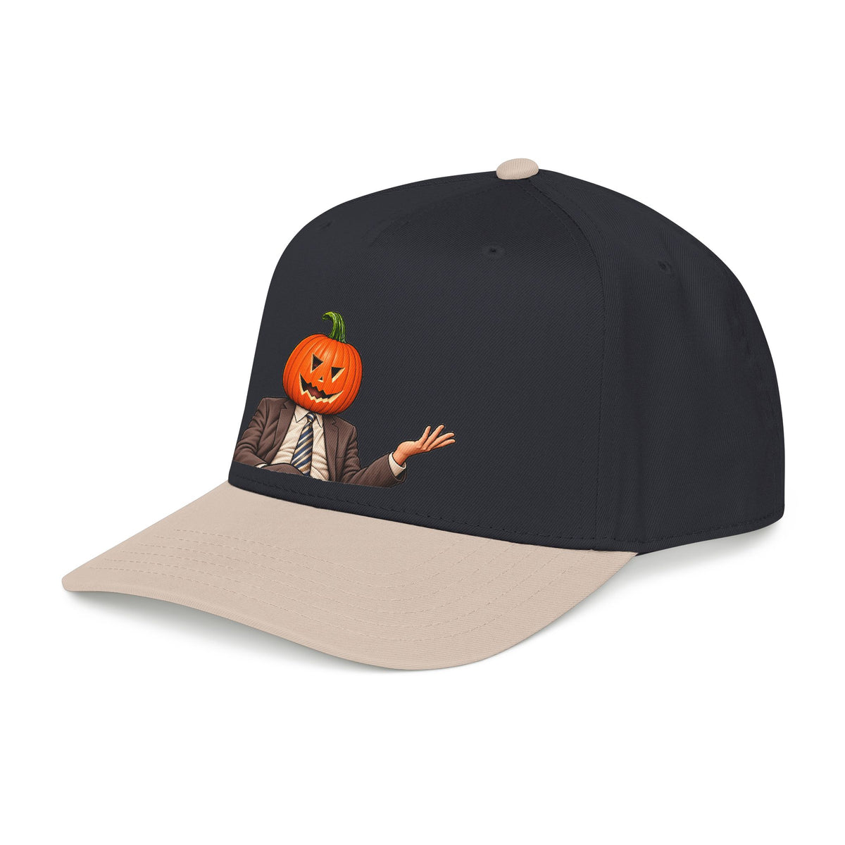 Pumpkin Head Office Cartoon - OTTO Baseball Hat