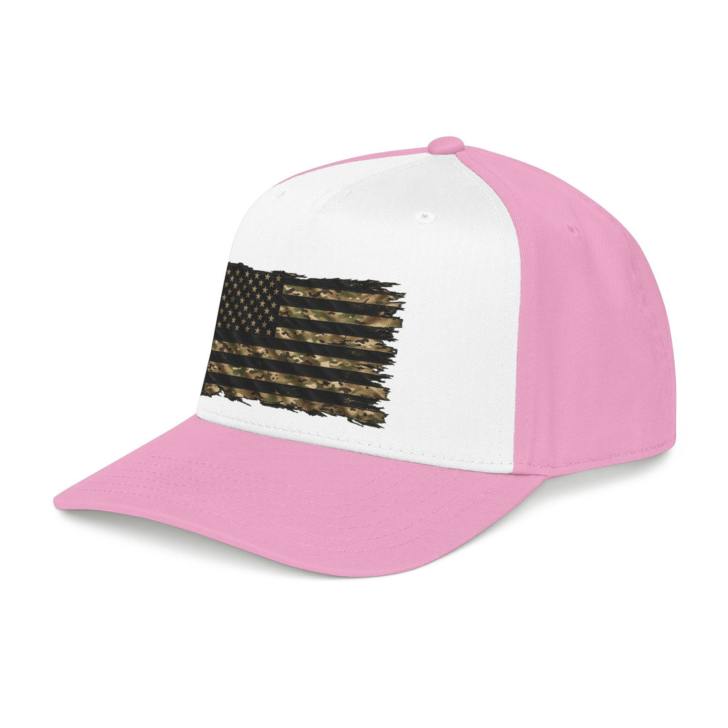 Black and Multicam American Flag - OTTO Baseball Hat