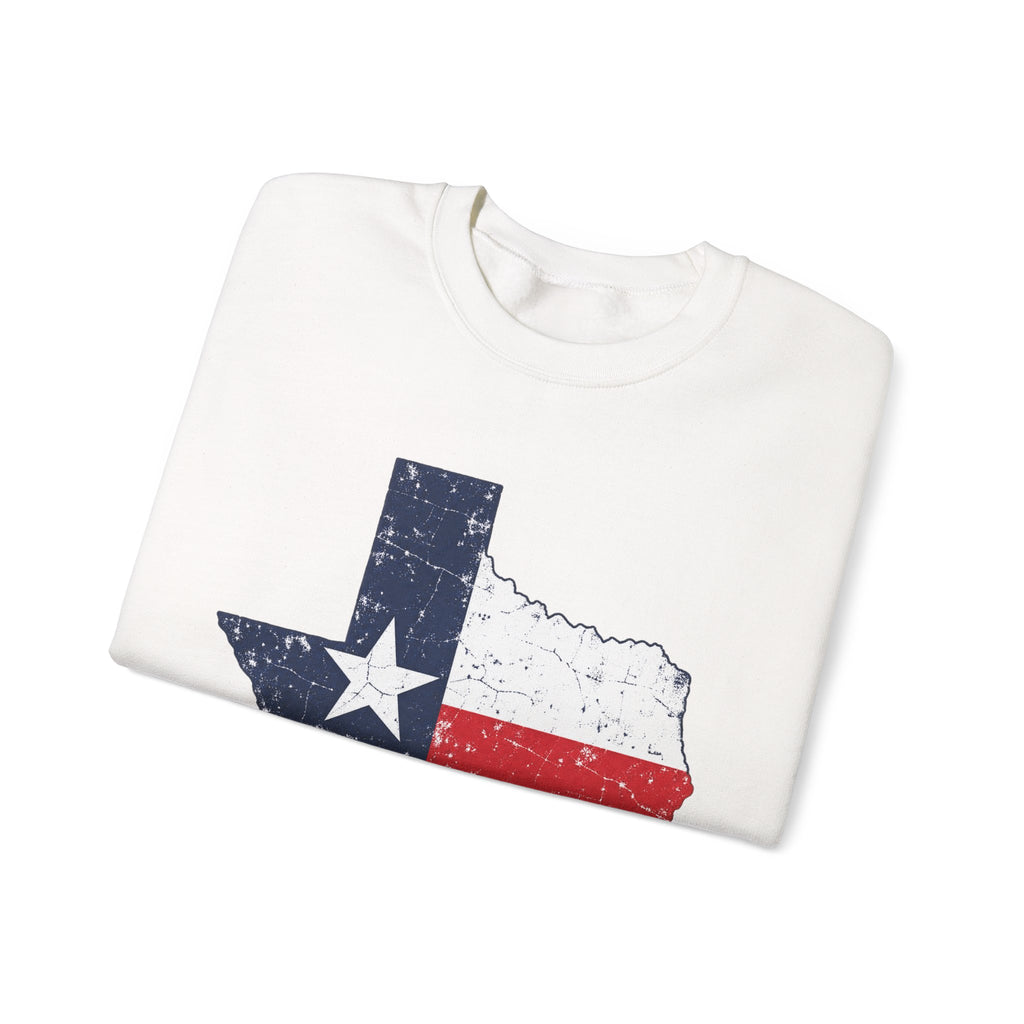 Weathered Texas Flag - Crewneck Sweatshirt