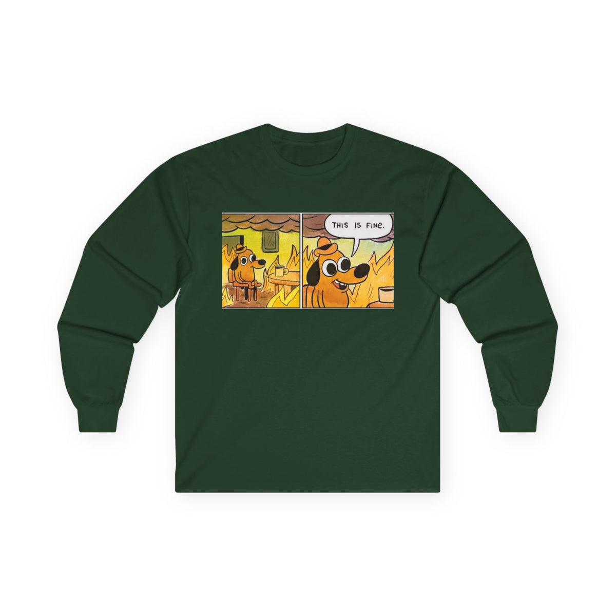 This Is Fine - Unisex Ultra Cotton Long Sleeve Tee