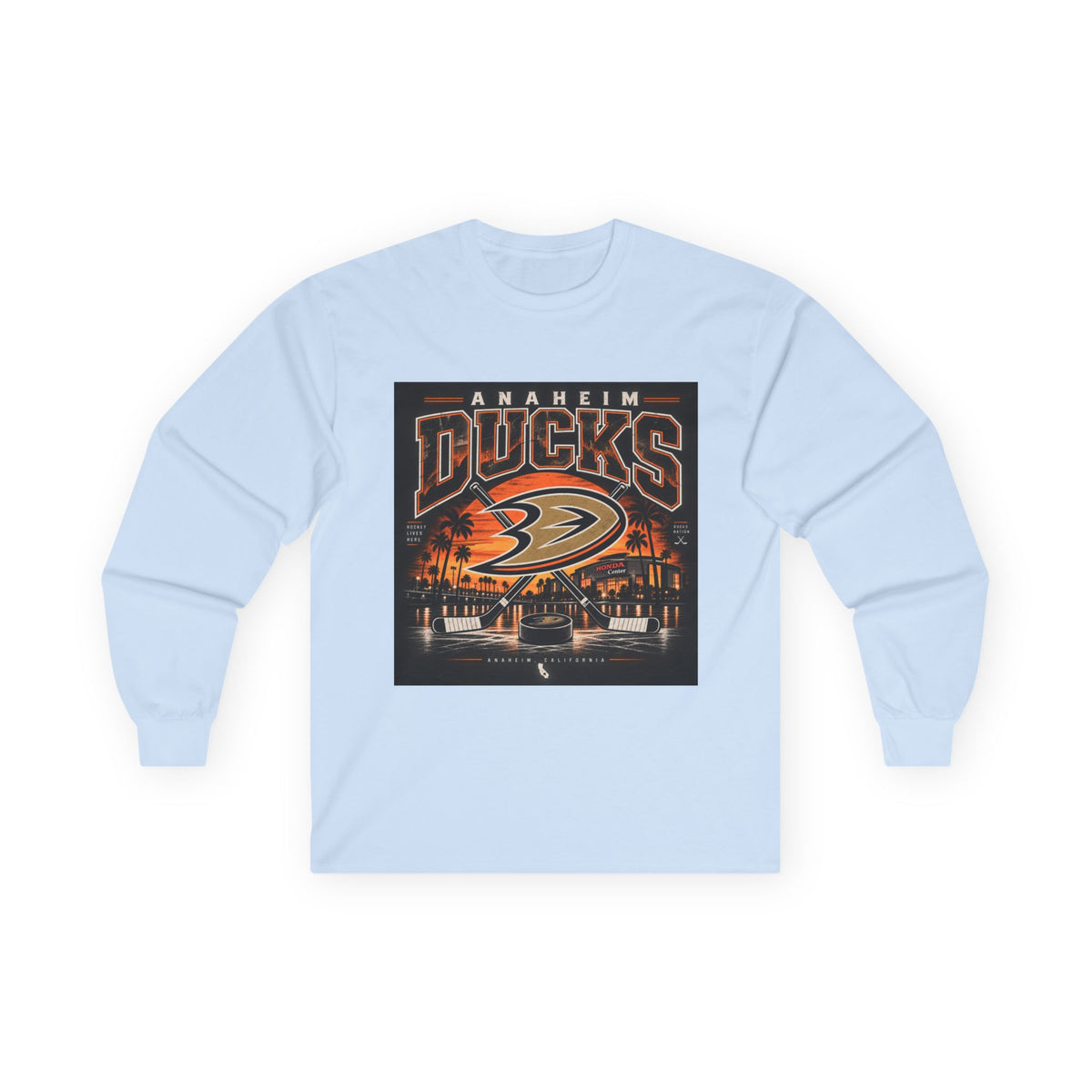 Anaheim Ducks Hockey Nights - Unisex Ultra Cotton Long Sleeve Tee