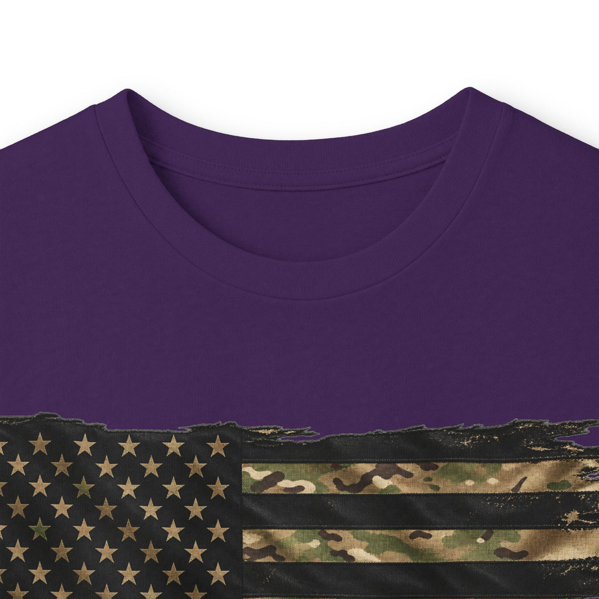 Black and Multicam American Flag - Unisex Ultra Cotton Long Sleeve Tee