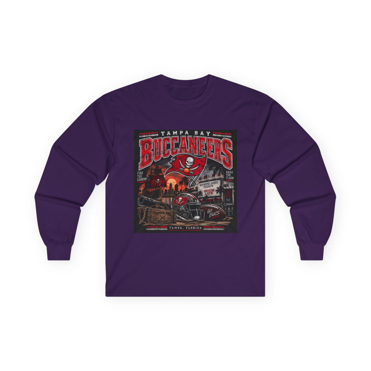 Tampa Bay Buccaneers Pirate Heritage - Unisex Ultra Cotton Long Sleeve Tee