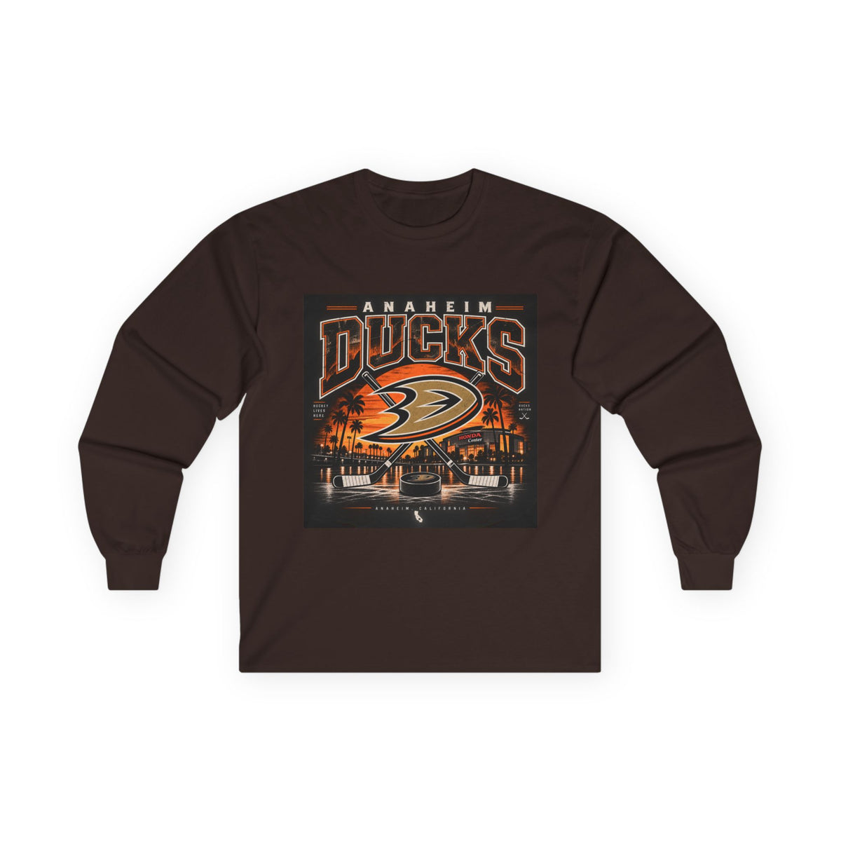 Anaheim Ducks Hockey Nights - Unisex Ultra Cotton Long Sleeve Tee