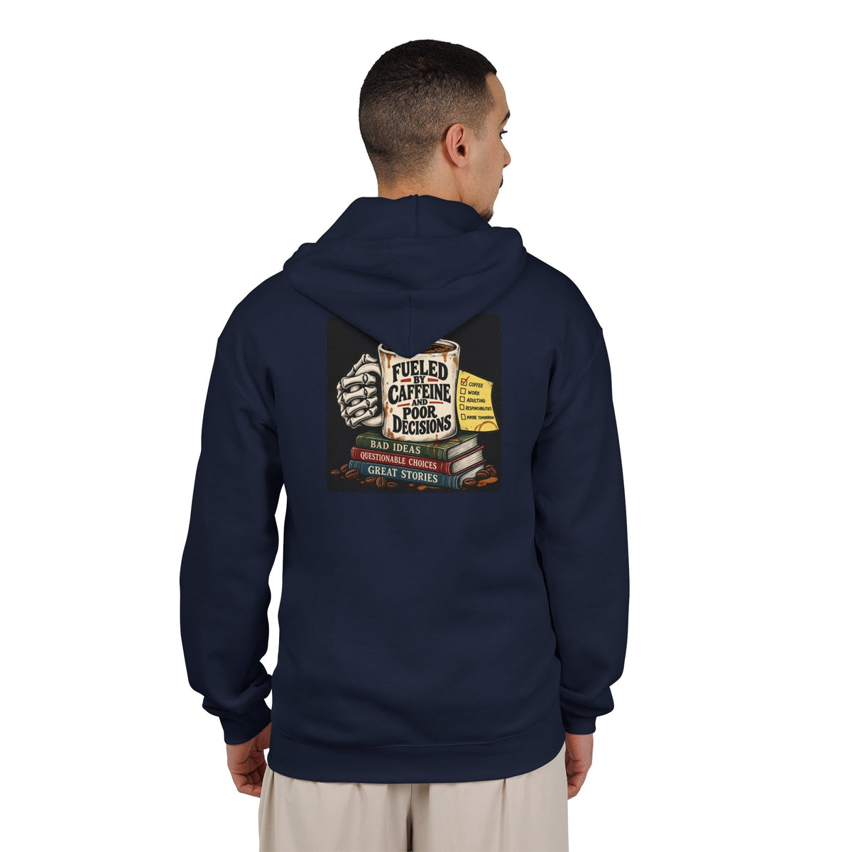 Fueled by Caffeine - Full-Zip Hooded Sweatshirt