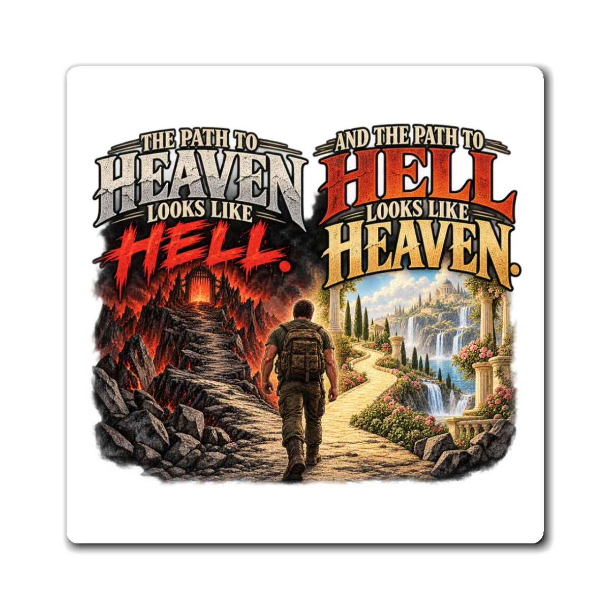 Path To Heaven Path To Hell - Magnet