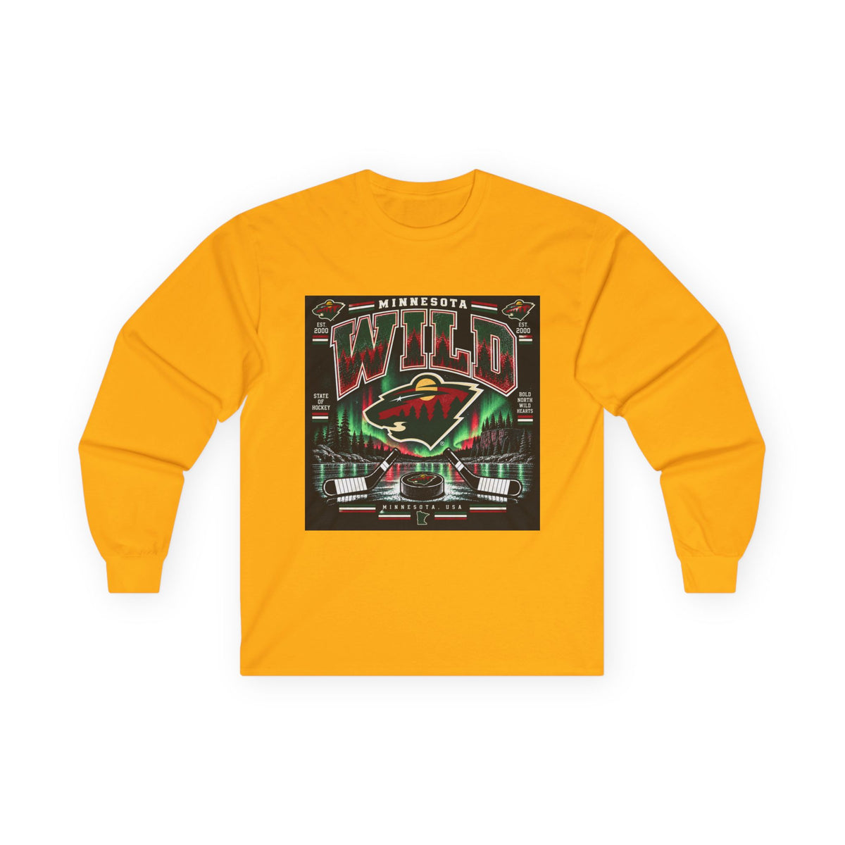 Wild North Hockey Tee - Unisex Ultra Cotton Long Sleeve Tee