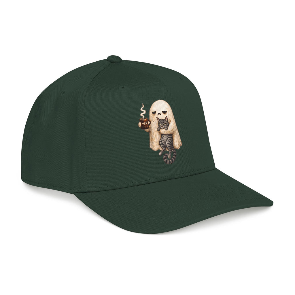 Meh Ghost and Gray Tabby Cat - OTTO Baseball Hat