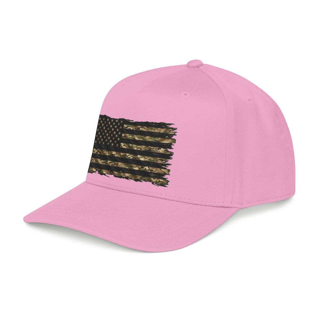 Black and Multicam American Flag - OTTO Baseball Hat