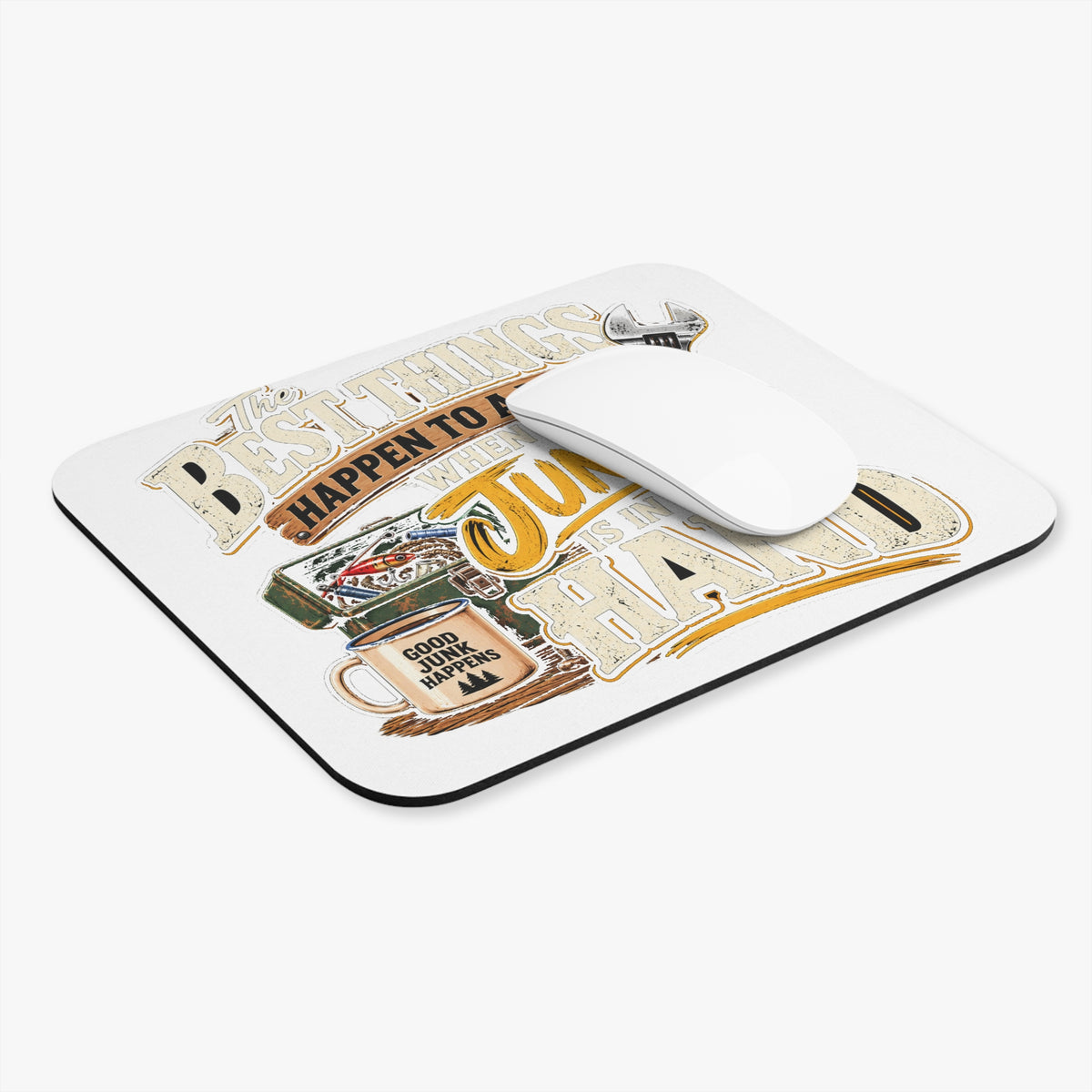 Best Things Happen in a Man's Hand - Mouse Pad