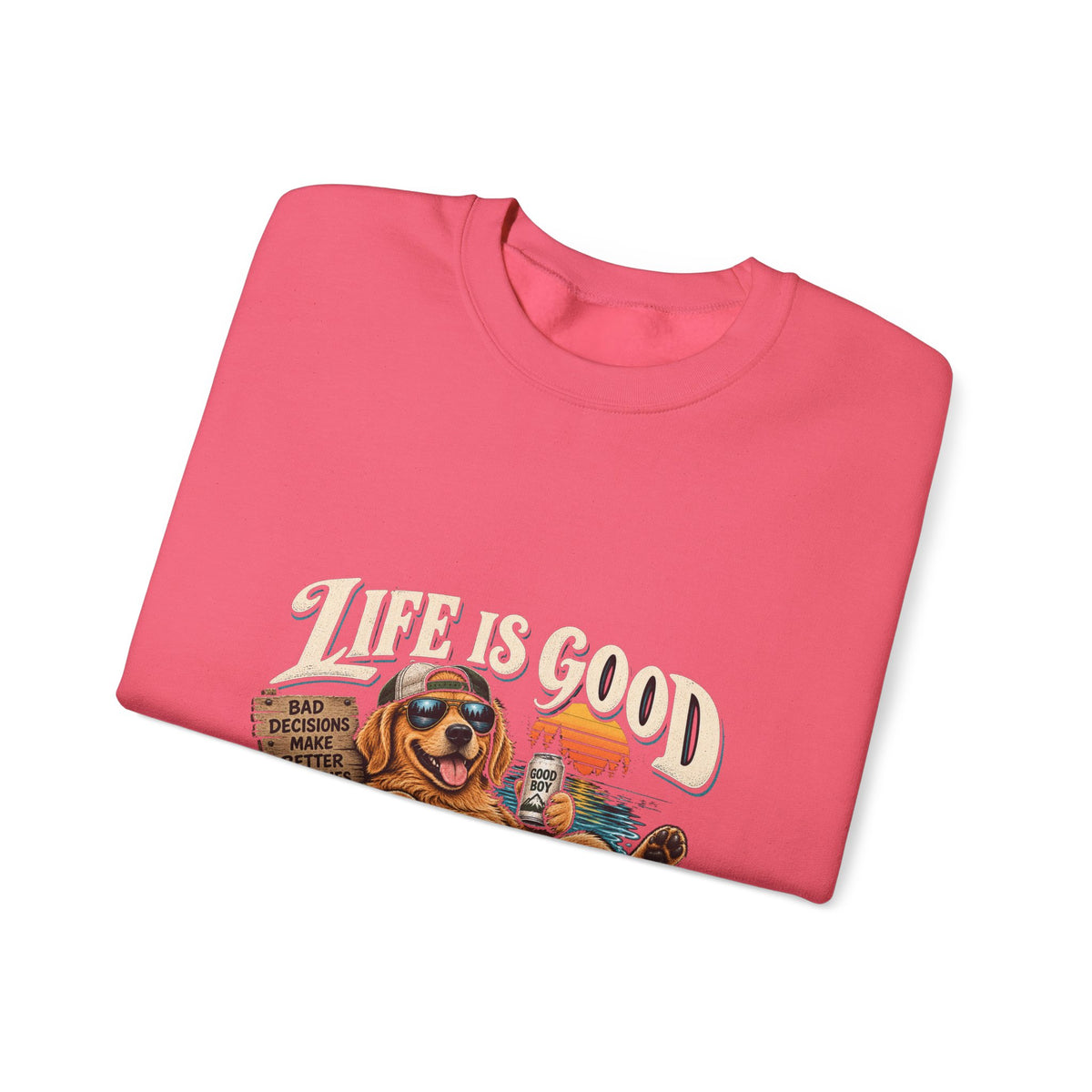 Life is Good Floatin' - Crewneck Sweatshirt