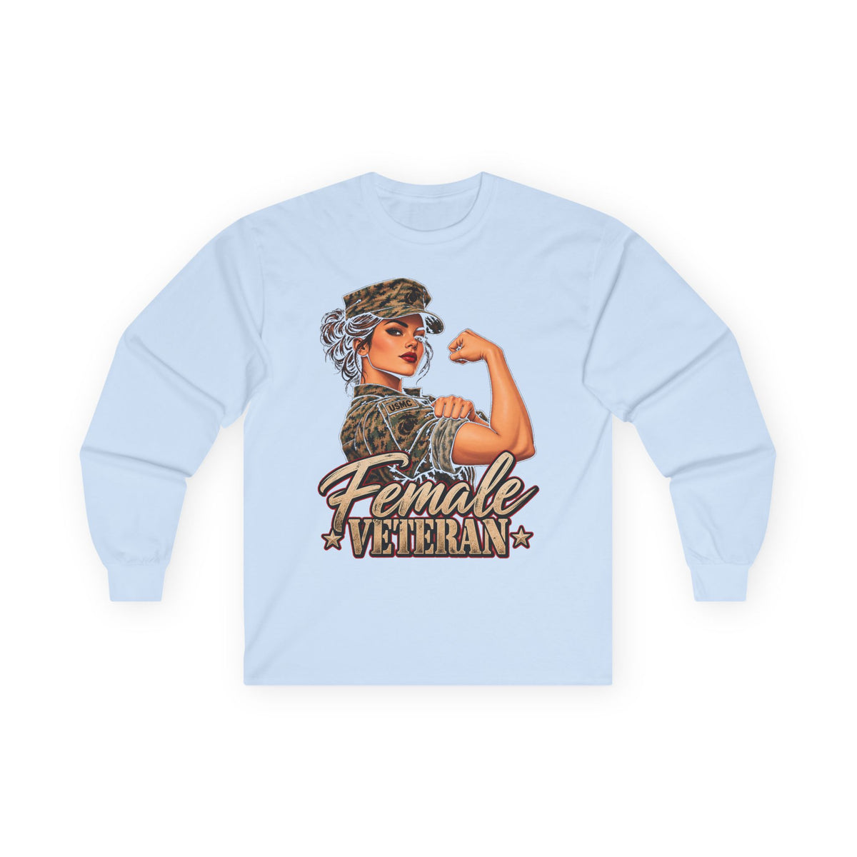 Female Veteran Pride - Unisex Ultra Cotton Long Sleeve Tee