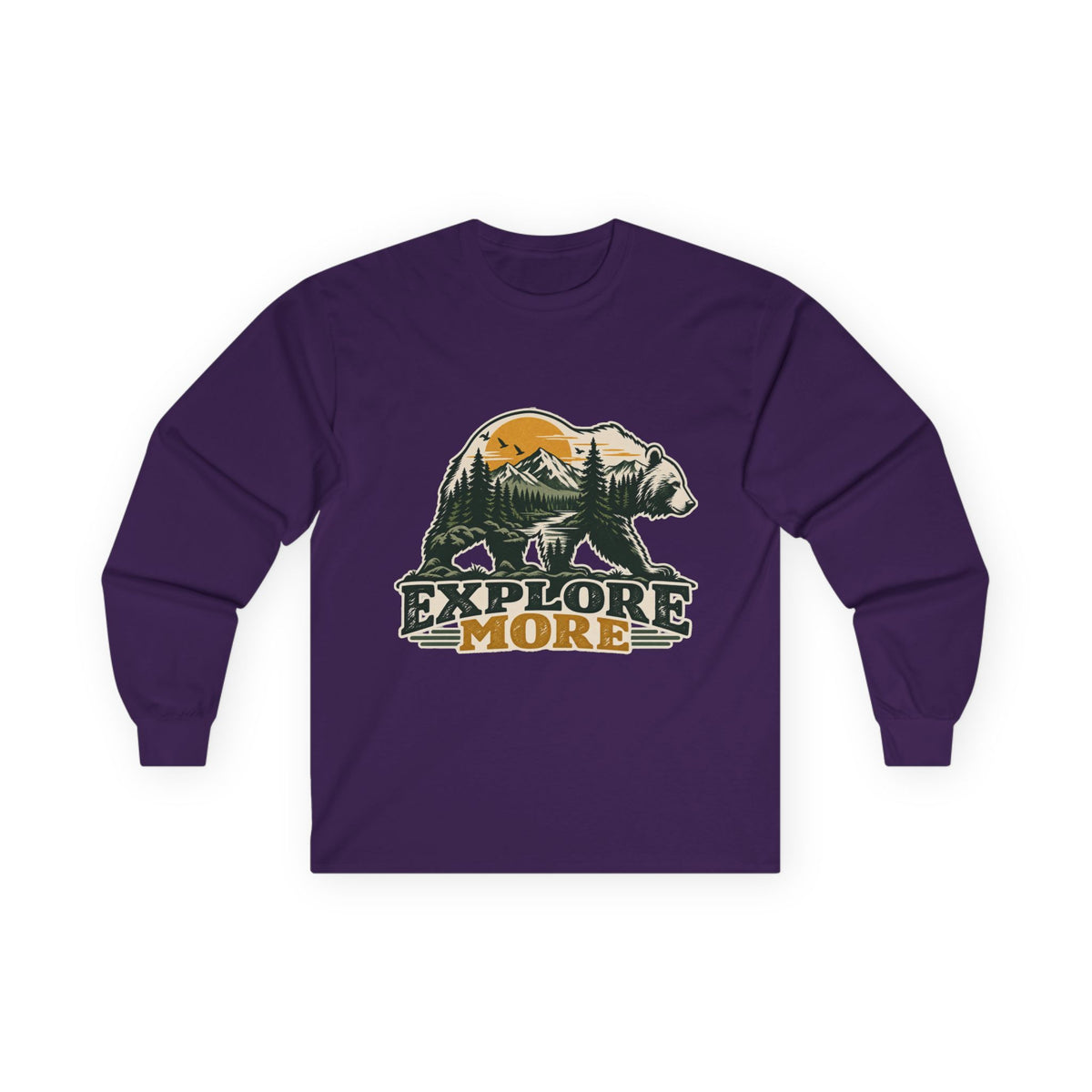 Explore More Bear - Unisex Ultra Cotton Long Sleeve Tee