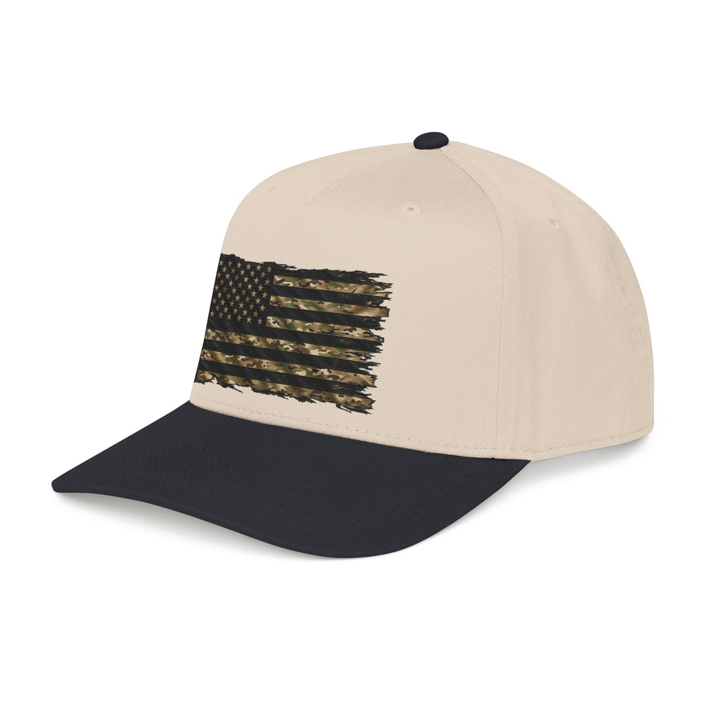 Black and Multicam American Flag - OTTO Baseball Hat