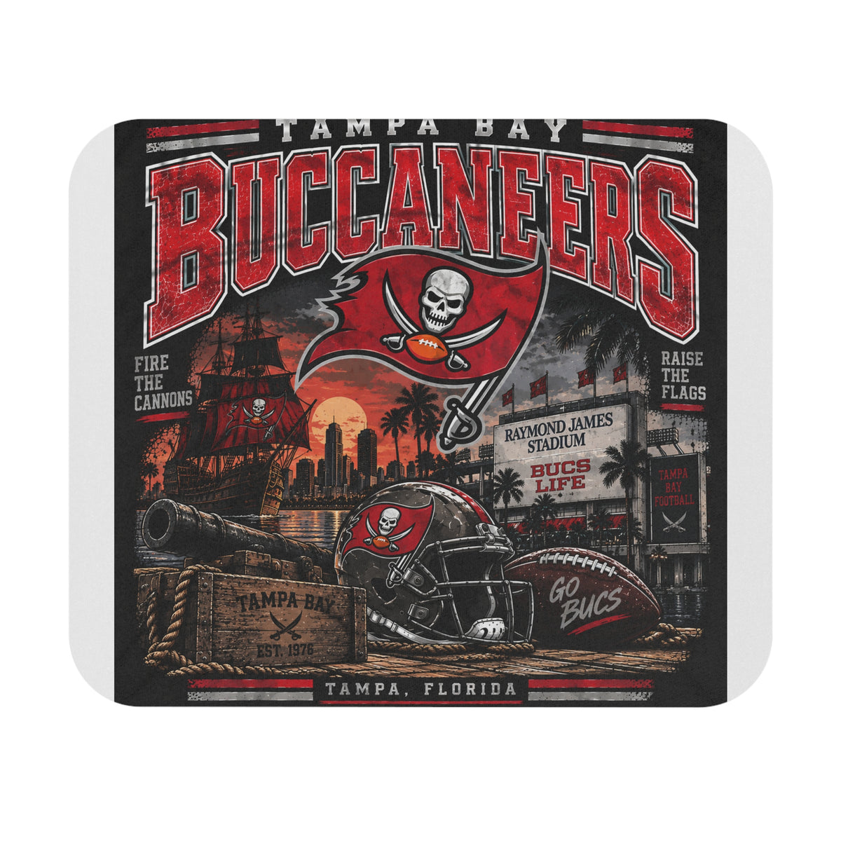 Tampa Bay Buccaneers Pirate Heritage - Mouse Pad
