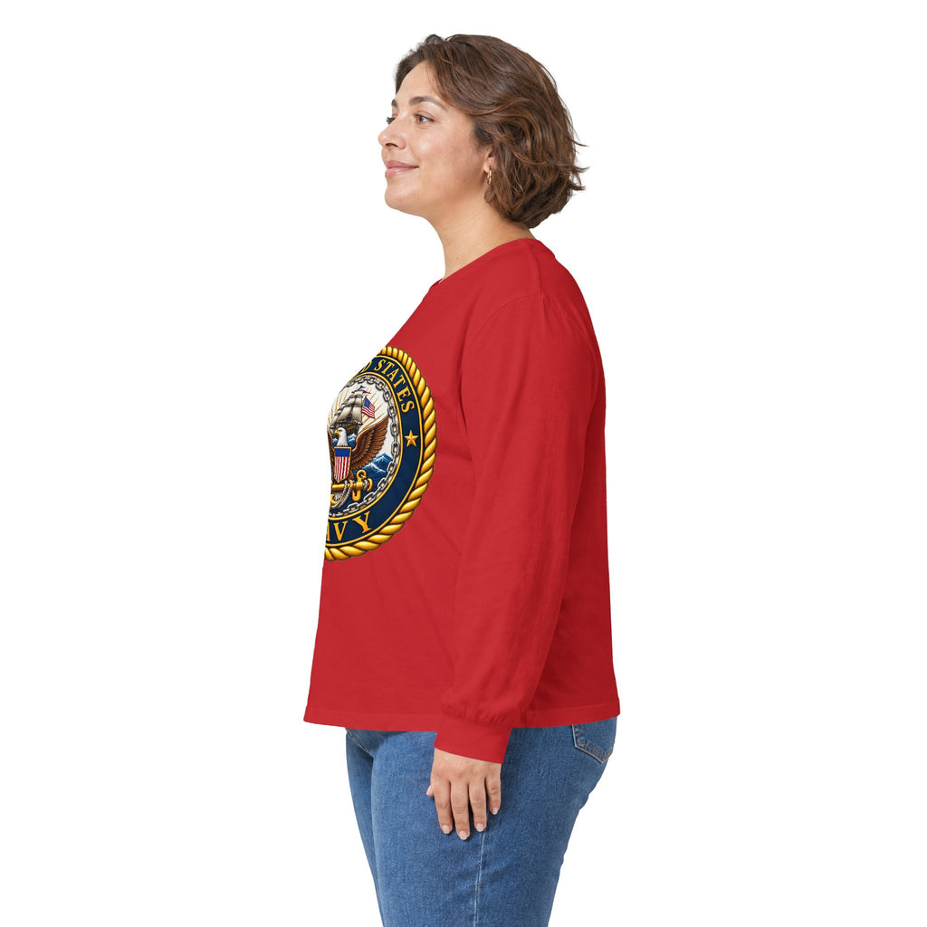 U.S. Navy Emblem - Unisex Ultra Cotton Long Sleeve Tee