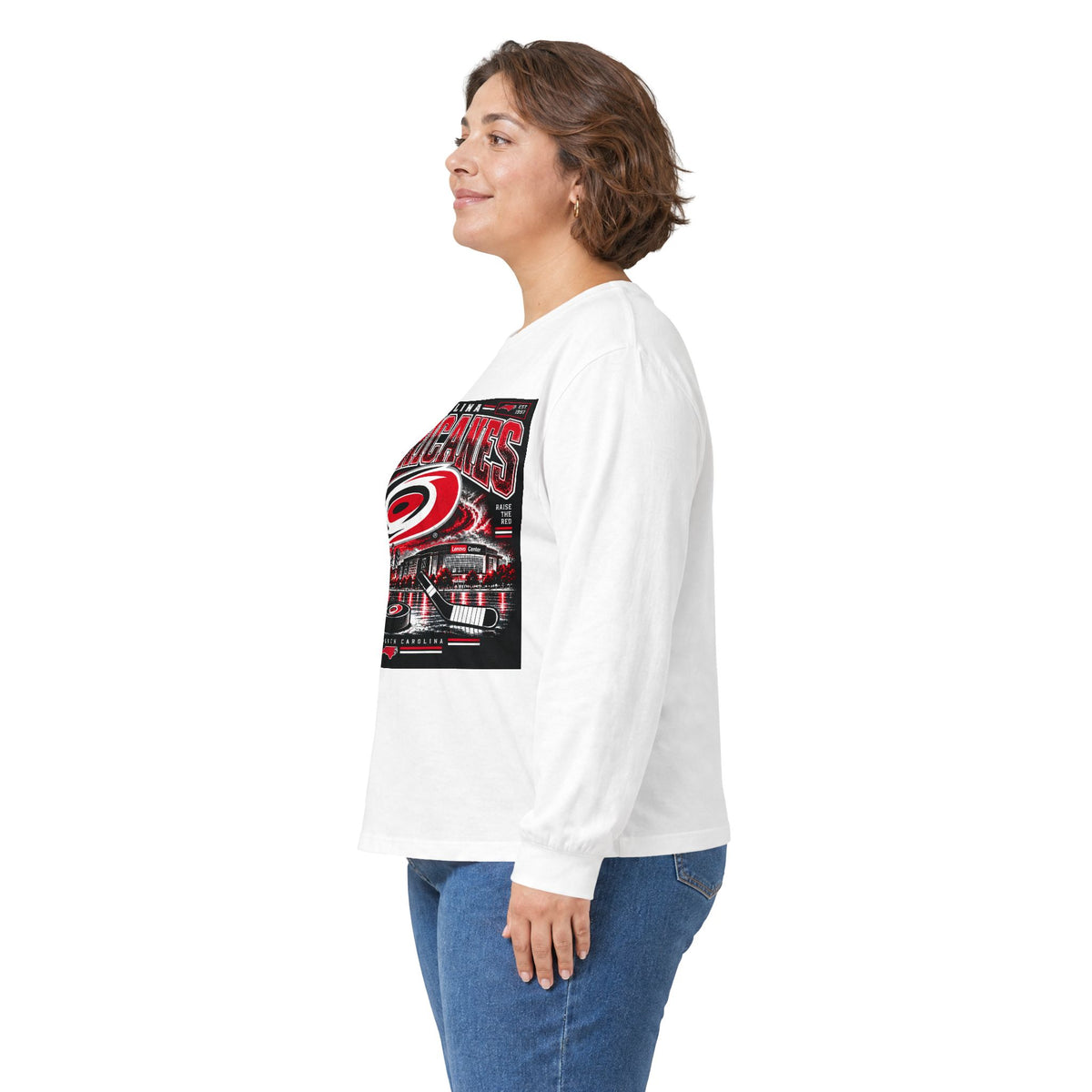 Carolina Hurricanes Skyline - Unisex Ultra Cotton Long Sleeve Tee