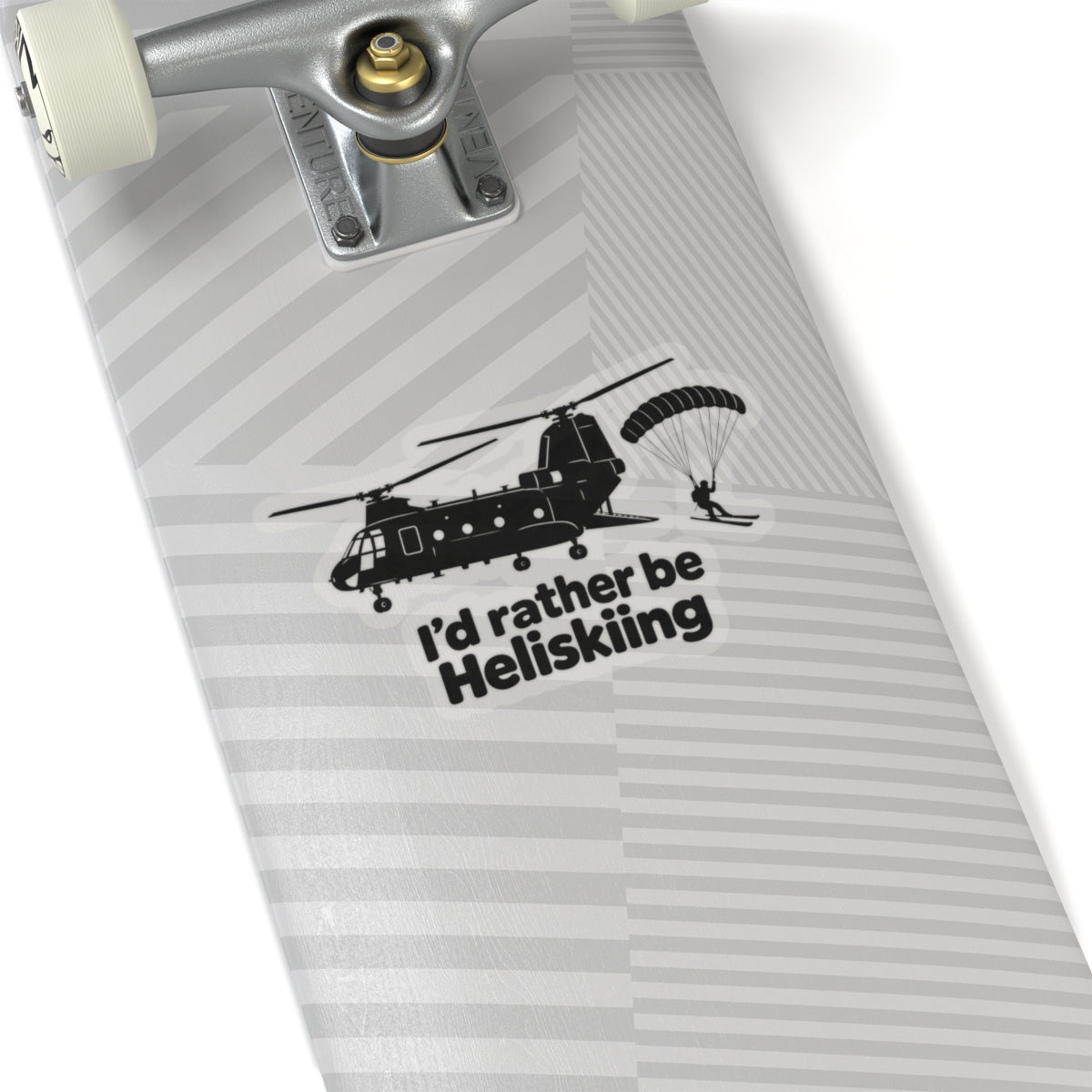 Id Rather Be Heliskiing - Kiss-Cut Sticker