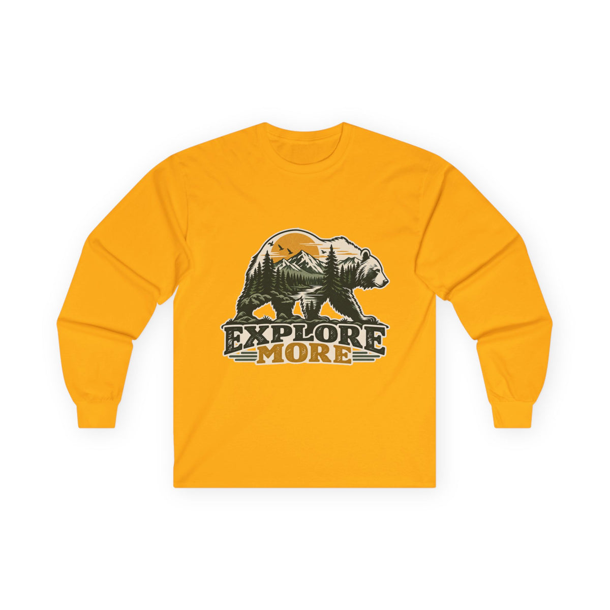 Explore More Bear - Unisex Ultra Cotton Long Sleeve Tee