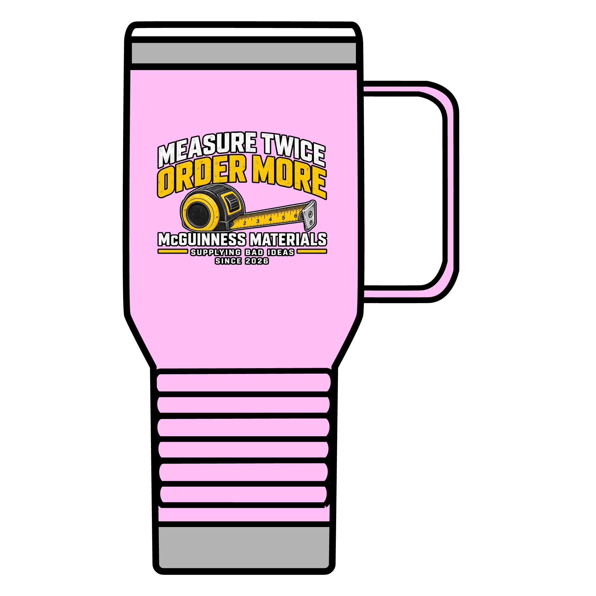 Measure Twice Order More 20oz Insulated Mug - GEOMETRY TEST v2