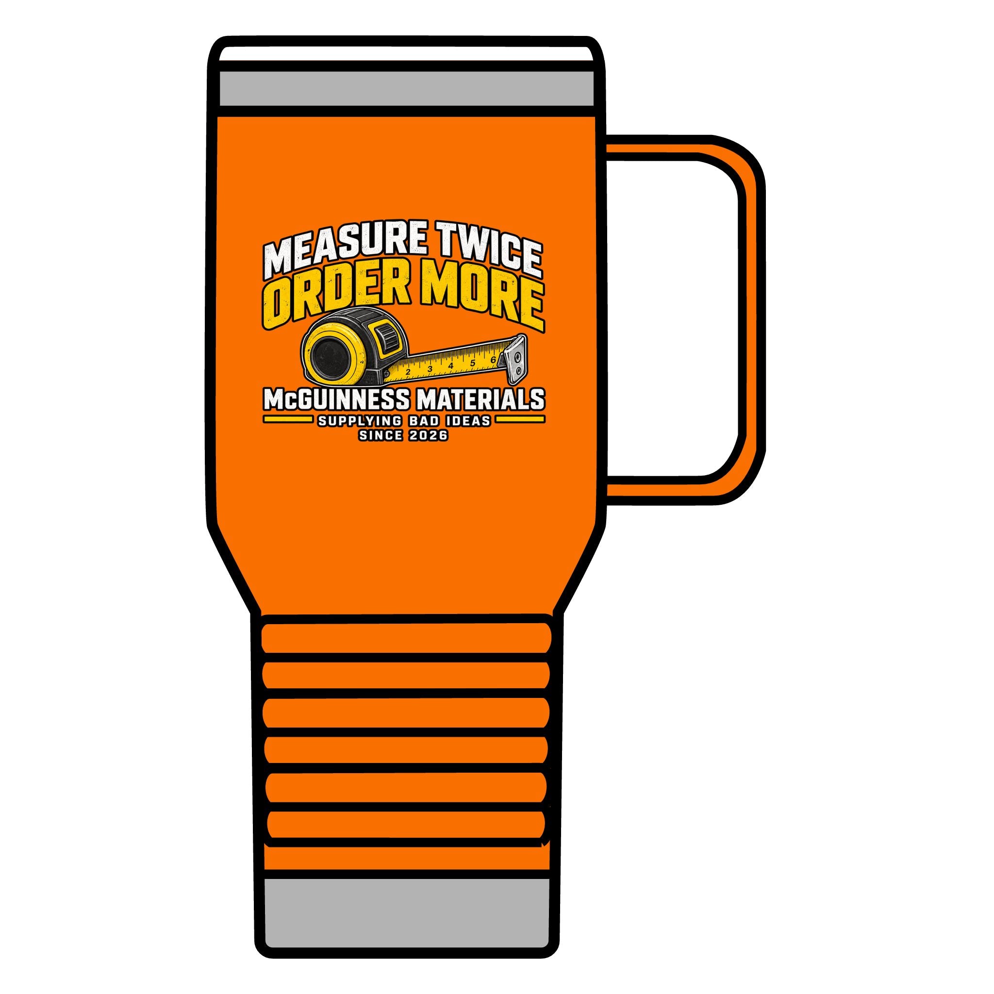 Measure Twice Order More 20oz Insulated Mug - GEOMETRY TEST v2