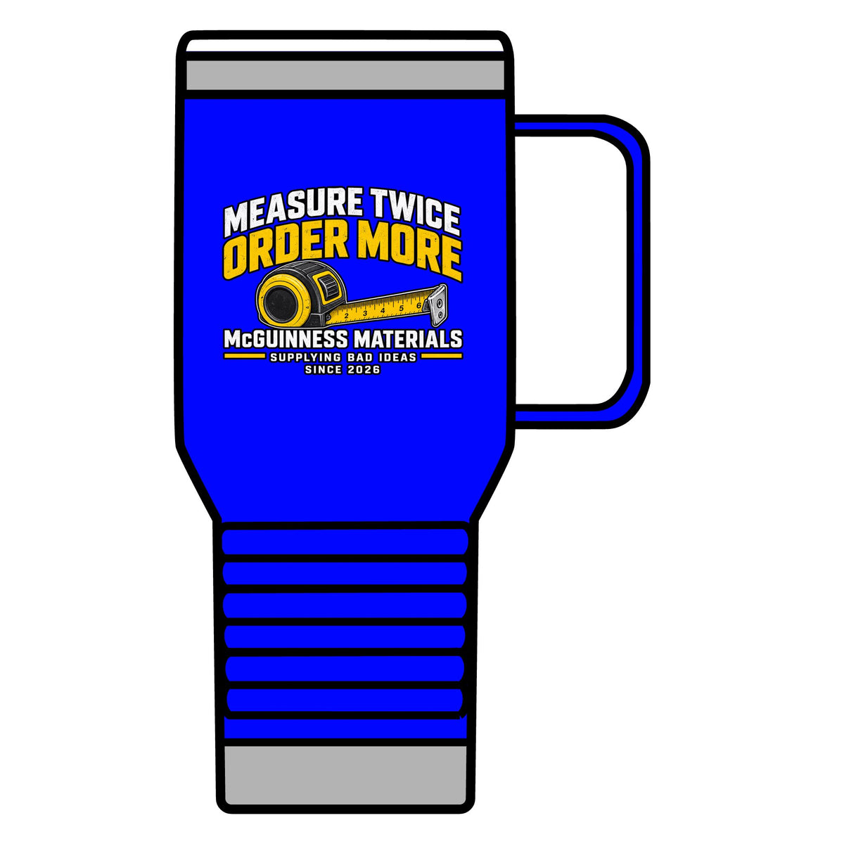 Measure Twice Order More 20oz Insulated Mug - GEOMETRY TEST v2
