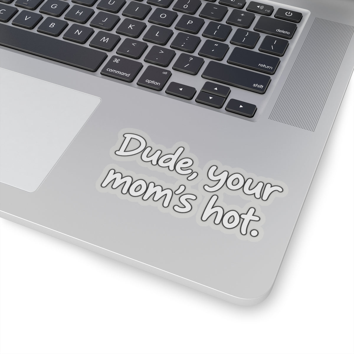 Dude Your Moms Hot - Kiss-Cut Sticker