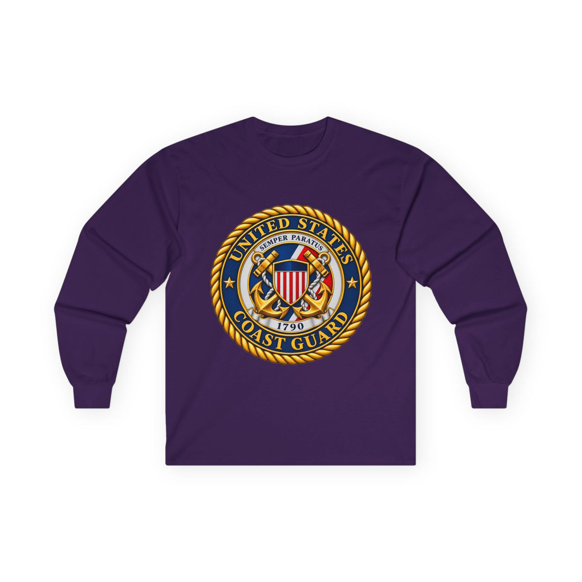 U.S. Coast Guard Emblem - Unisex Ultra Cotton Long Sleeve Tee