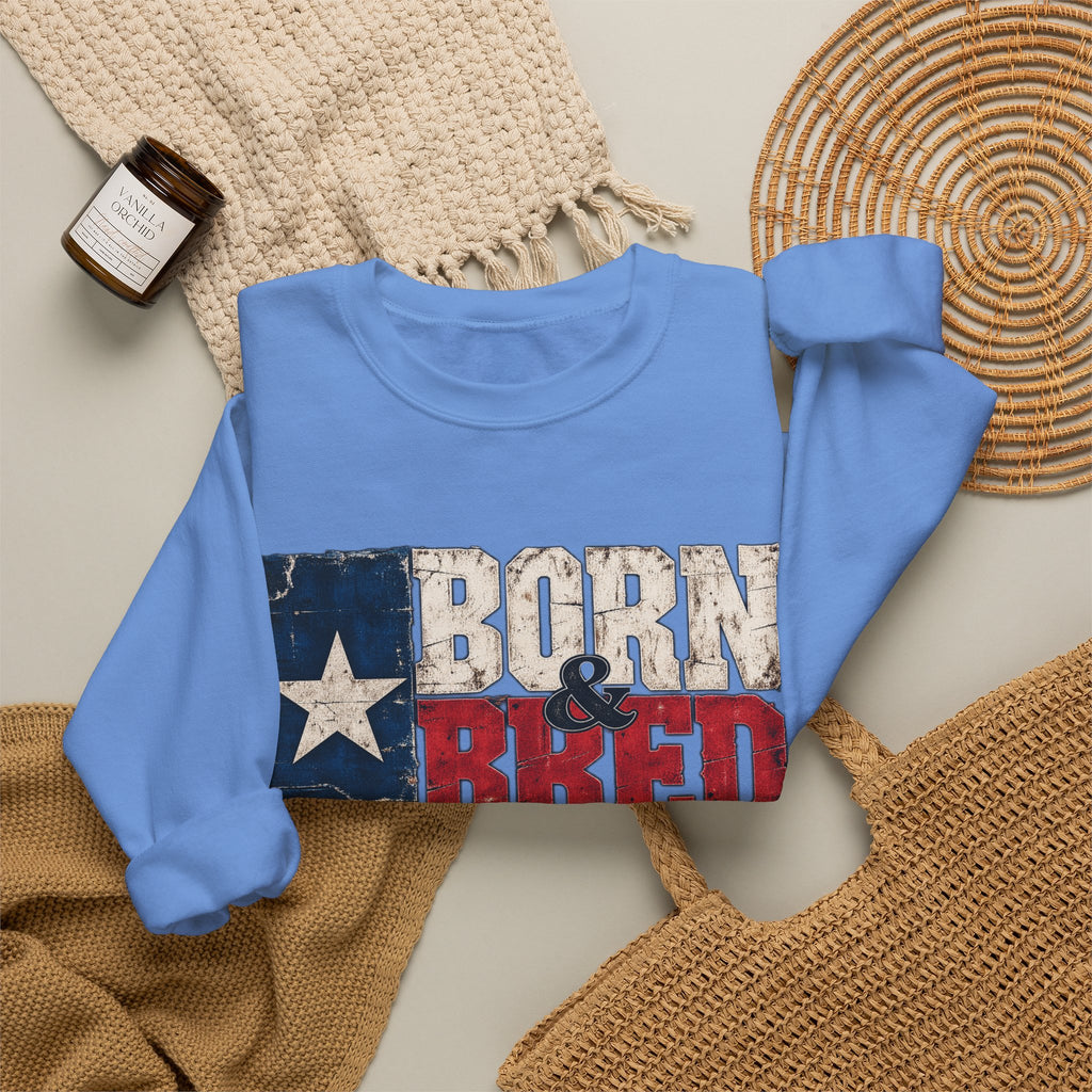 Texas Born and Bred - Crewneck Sweatshirt