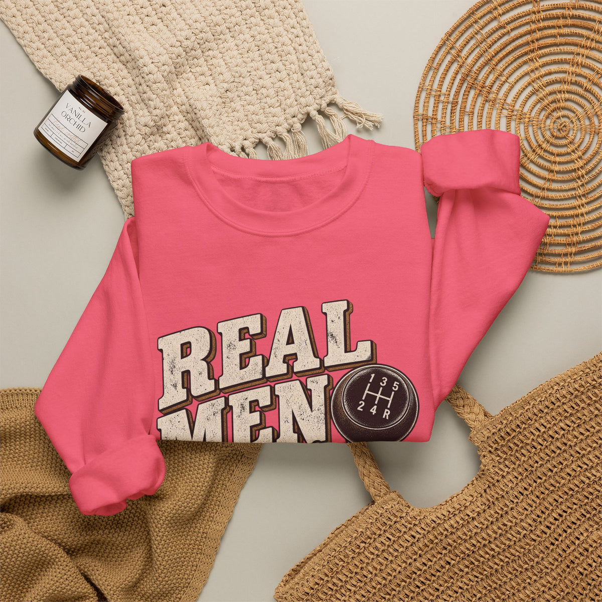 Real Men Shift - Crewneck Sweatshirt