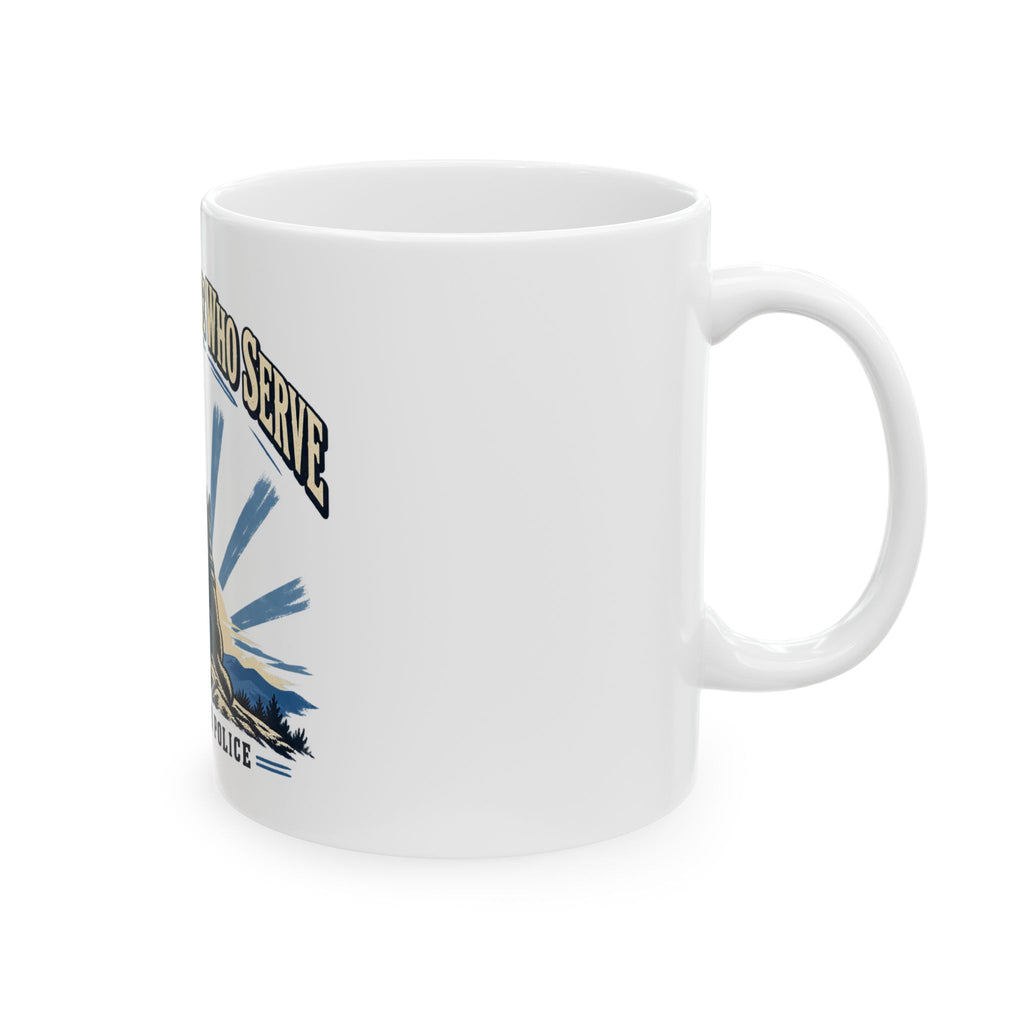 Stand With Those Who Serve Police K9 - Ceramic Mug 11oz and 15oz