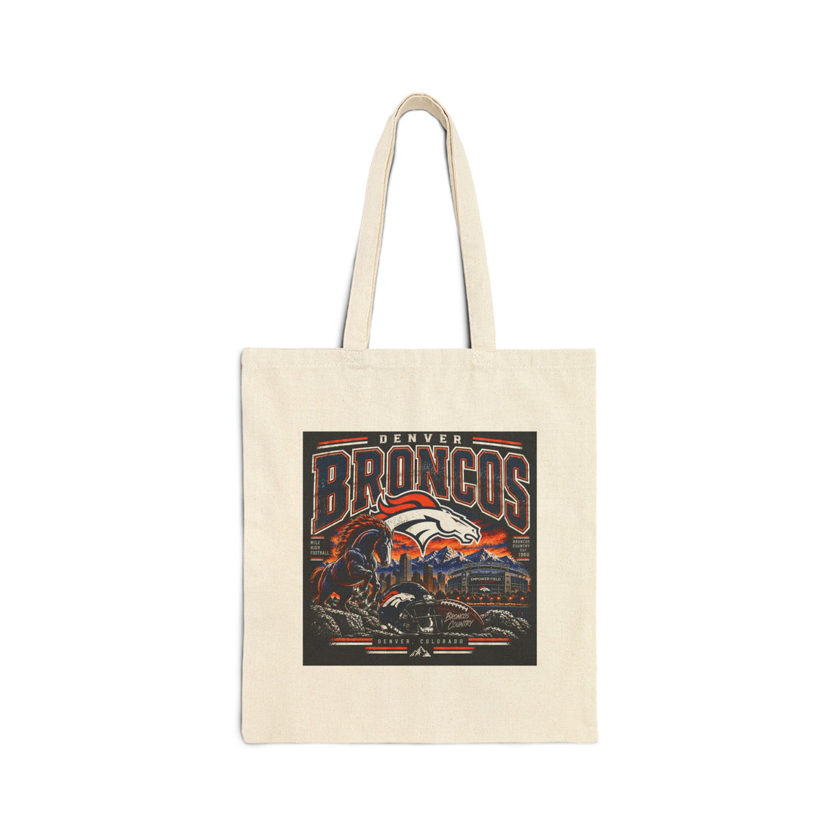 Denver Broncos Mile High Pride - Canvas Tote